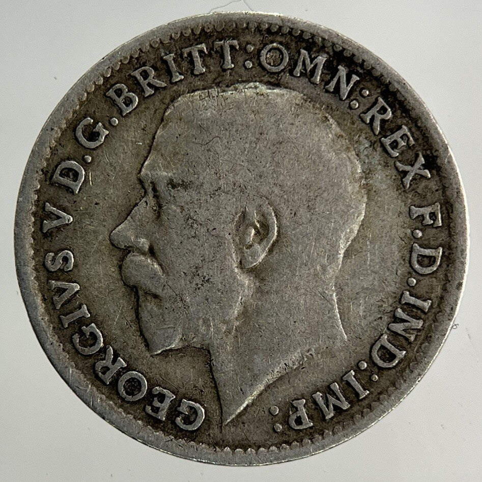 1917 George V Threepence Silver Coin | Fine Collectable Grade