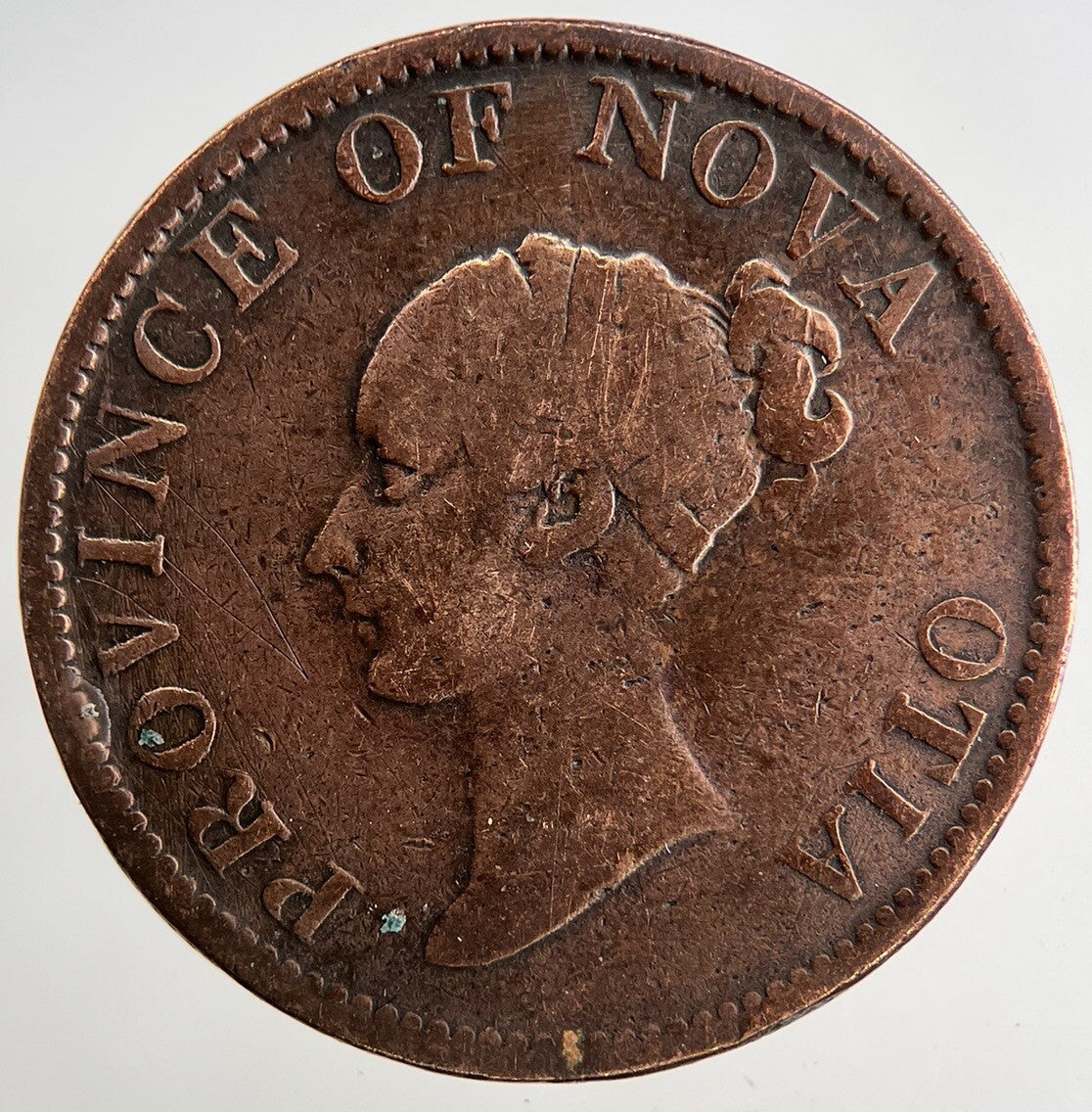 1843 Canada Nova Half - Penny Token | Collectable Grade | a9195