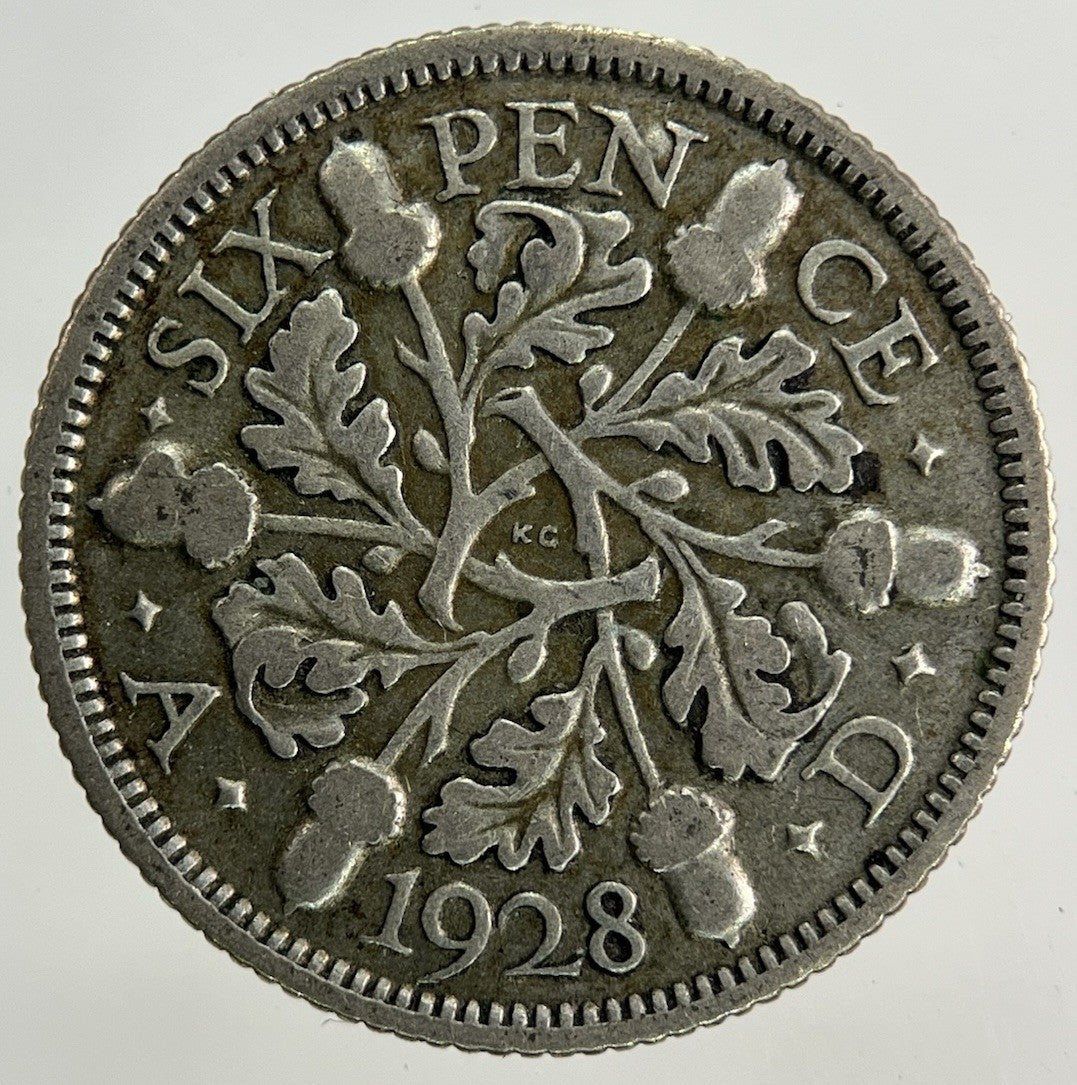 1928 George V Sixpence Silver Coin | Collectable Grade