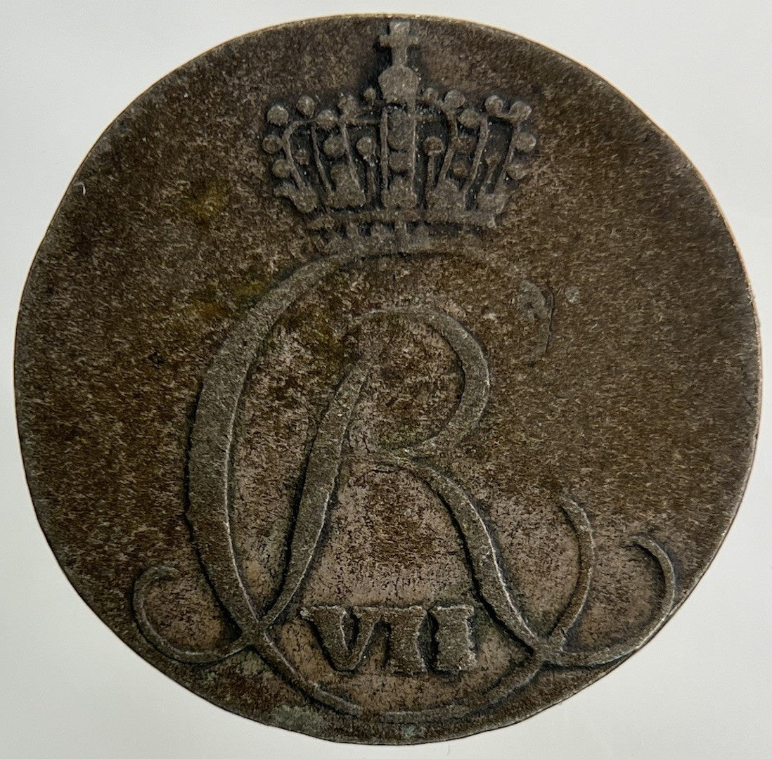 1801 Denmark 2 Skilling Silver Coin | Fine Collectable Grade