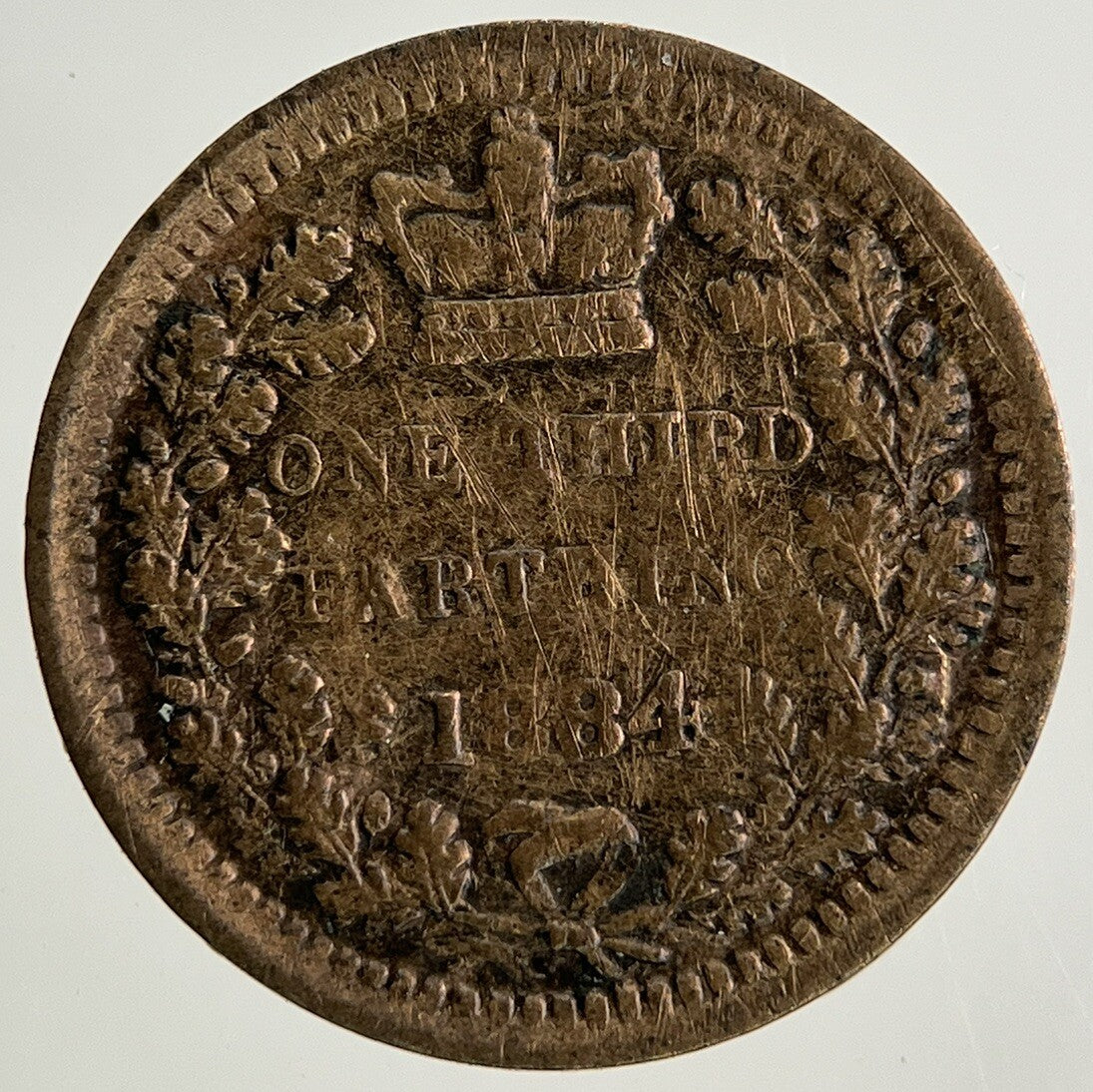 1884 Victoria One Third 1/3 Farthing Coin | Collectable Grade