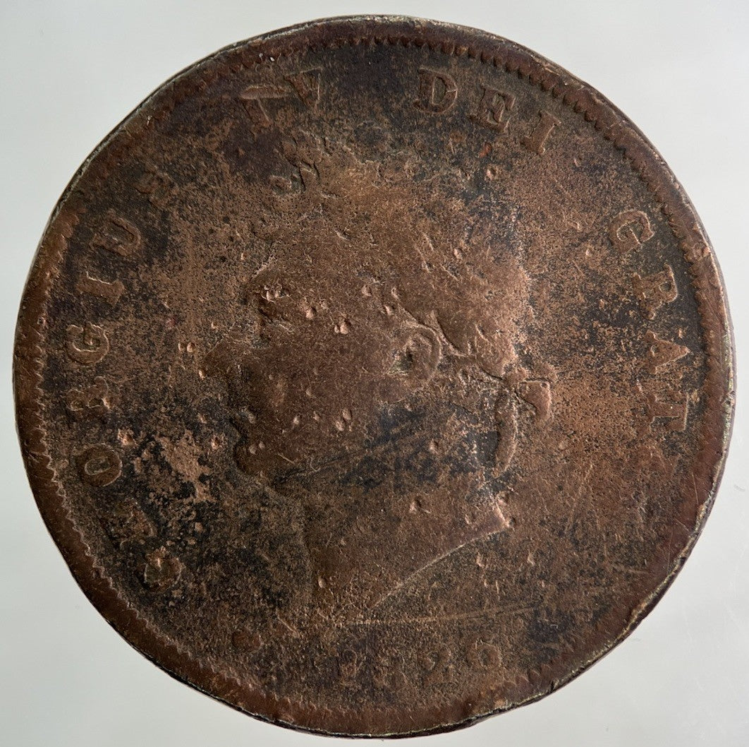 1826 George IV One Penny Coin | Fair Grade