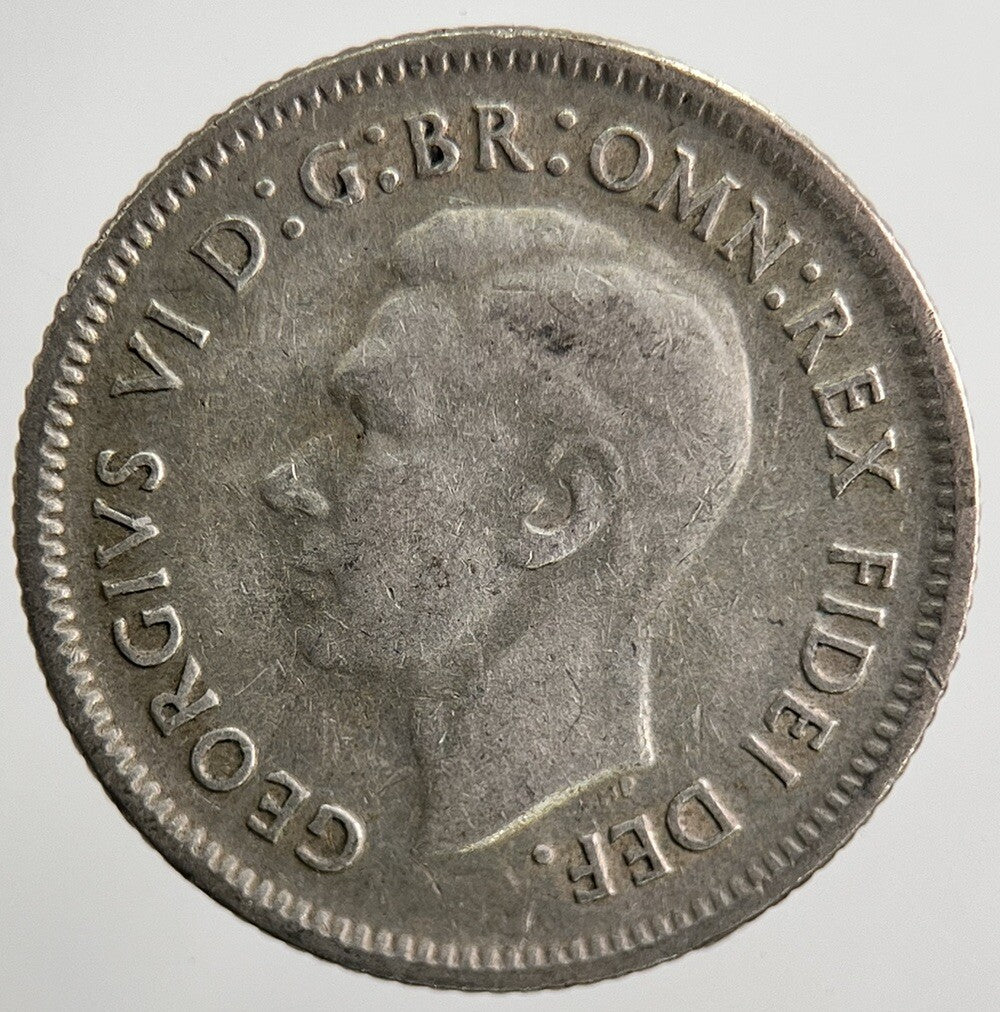 1950 Australia Sixpence Silver Coin | Fine Collectable Grade | a5518