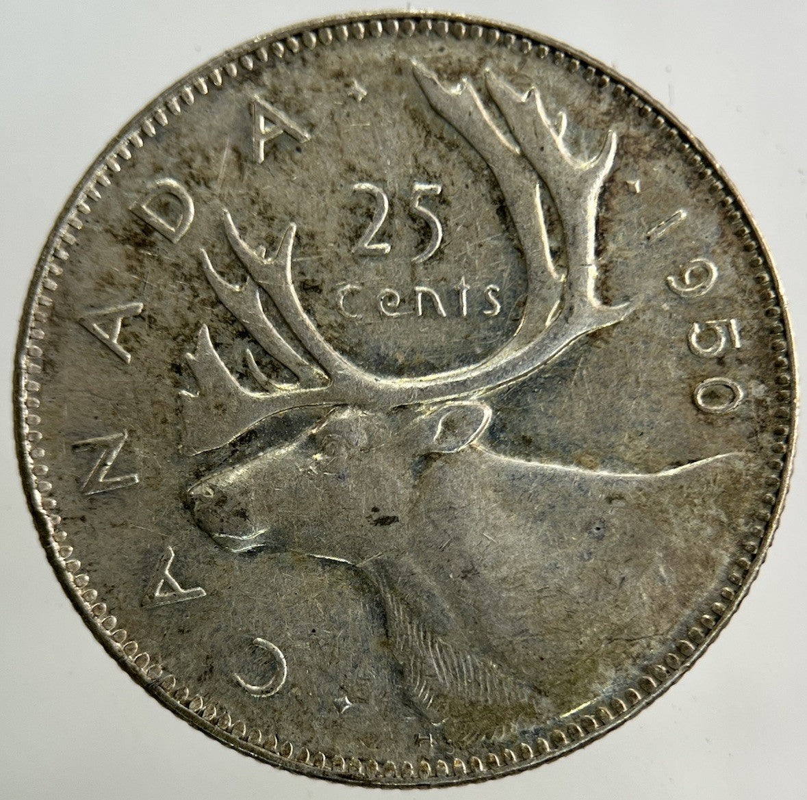 1950 Canada 25 Cents Silver Coin | Very High Grade