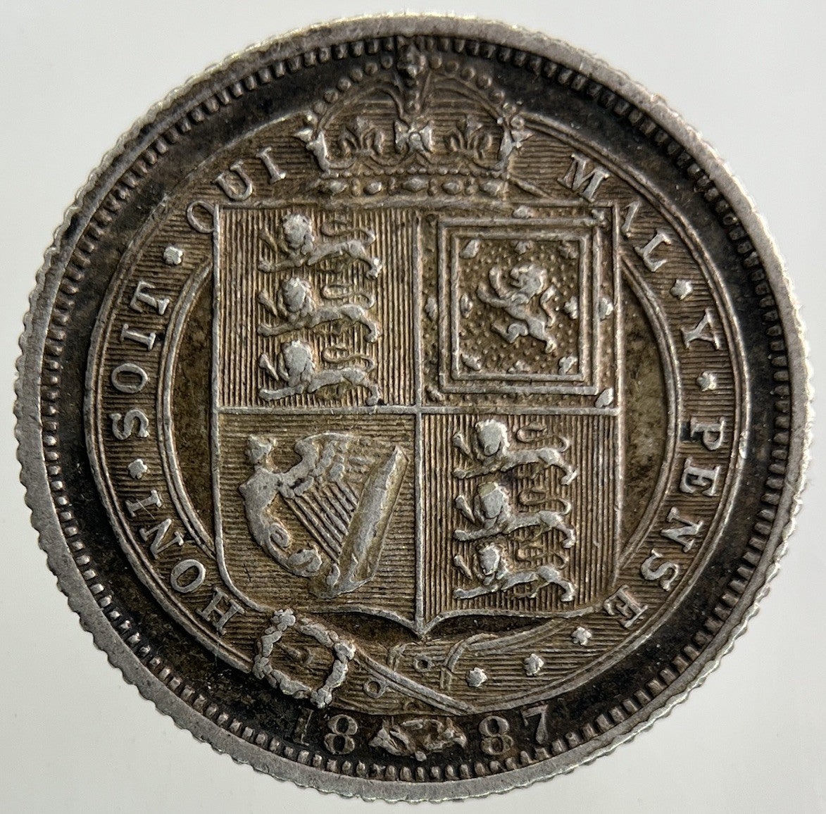 1887 Victoria Sixpence Silver Coin | Very High Grade