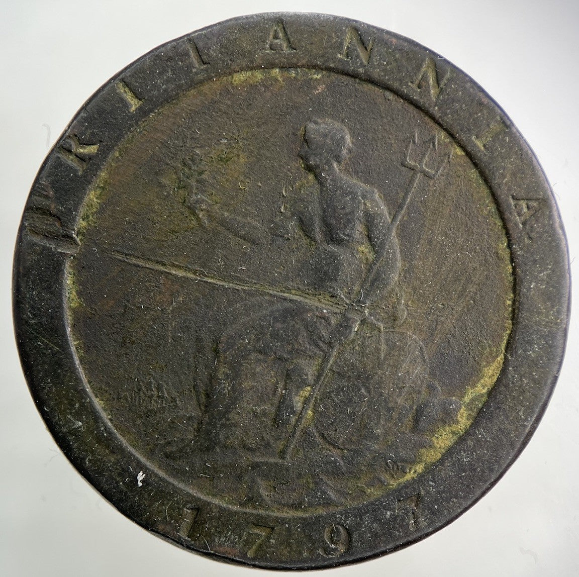 1797 George III 3rd Cartwheel One Penny Coin | Fine Collectable Grade