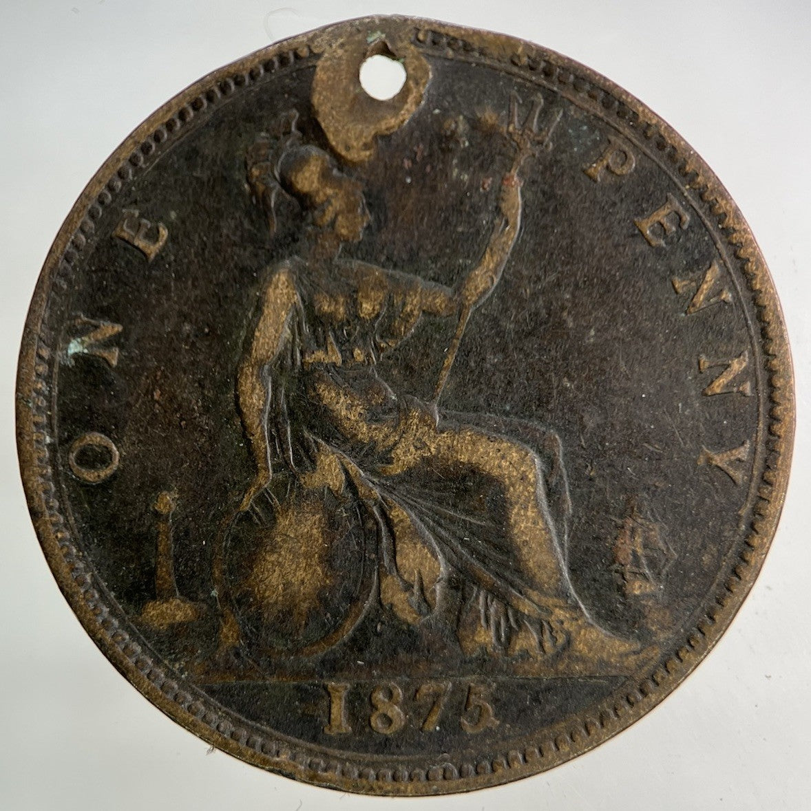 1875 Victoria One Penny Coin | Collectable Grade