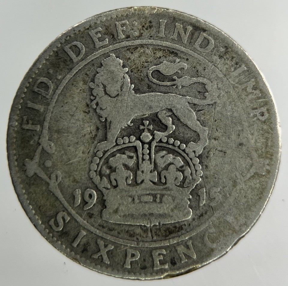 1915 George V Sixpence Silver Coin | Collectable Grade