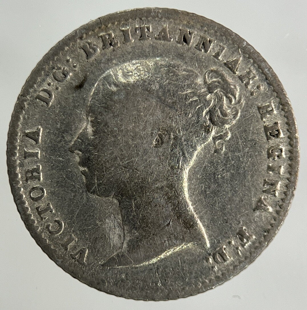 1843 Victoria Groat Four - Pence Silver Coin | Fine Collectable Grade