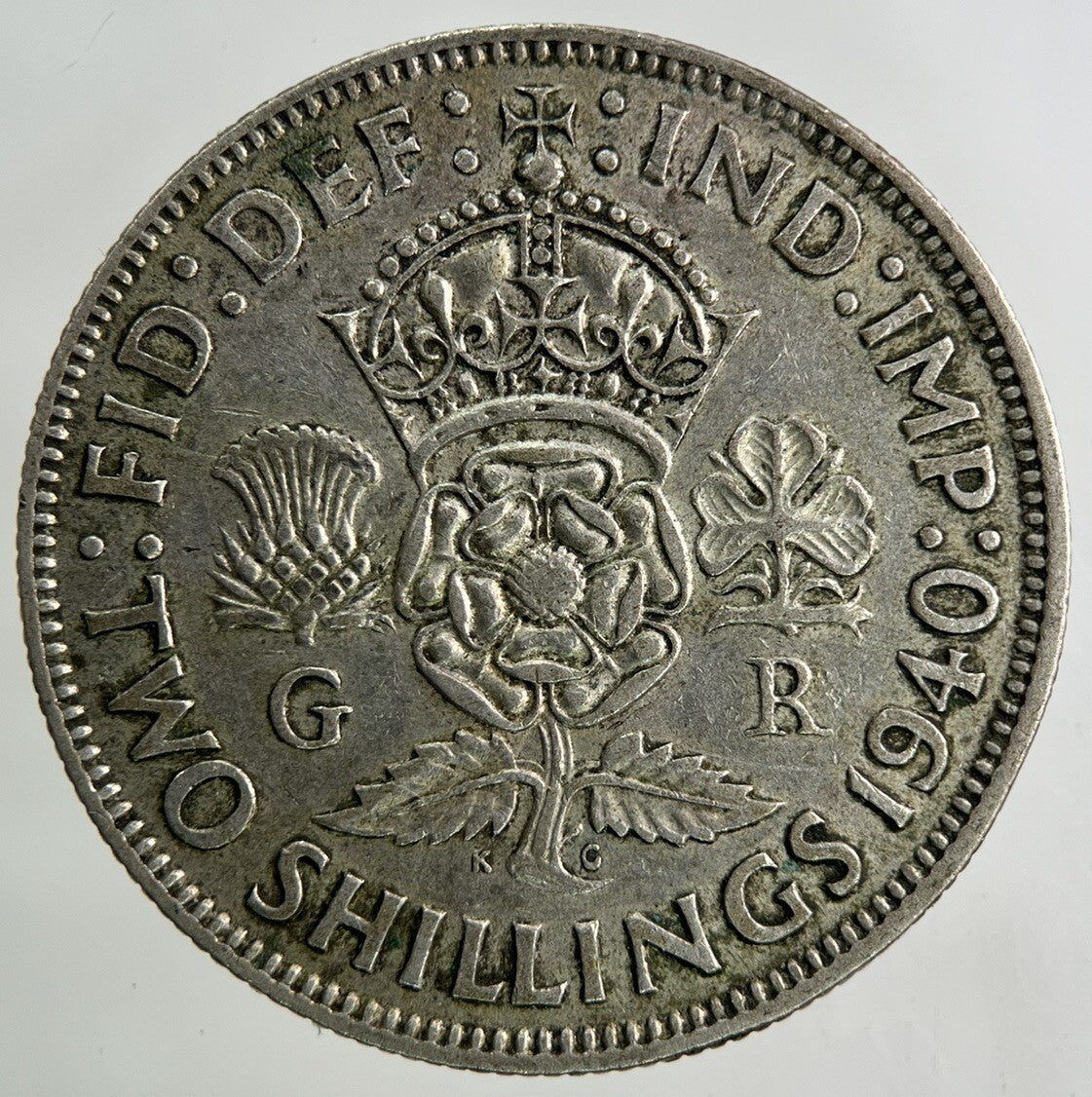 1940 George VI Florin Silver Coin | Fine Collectable Grade