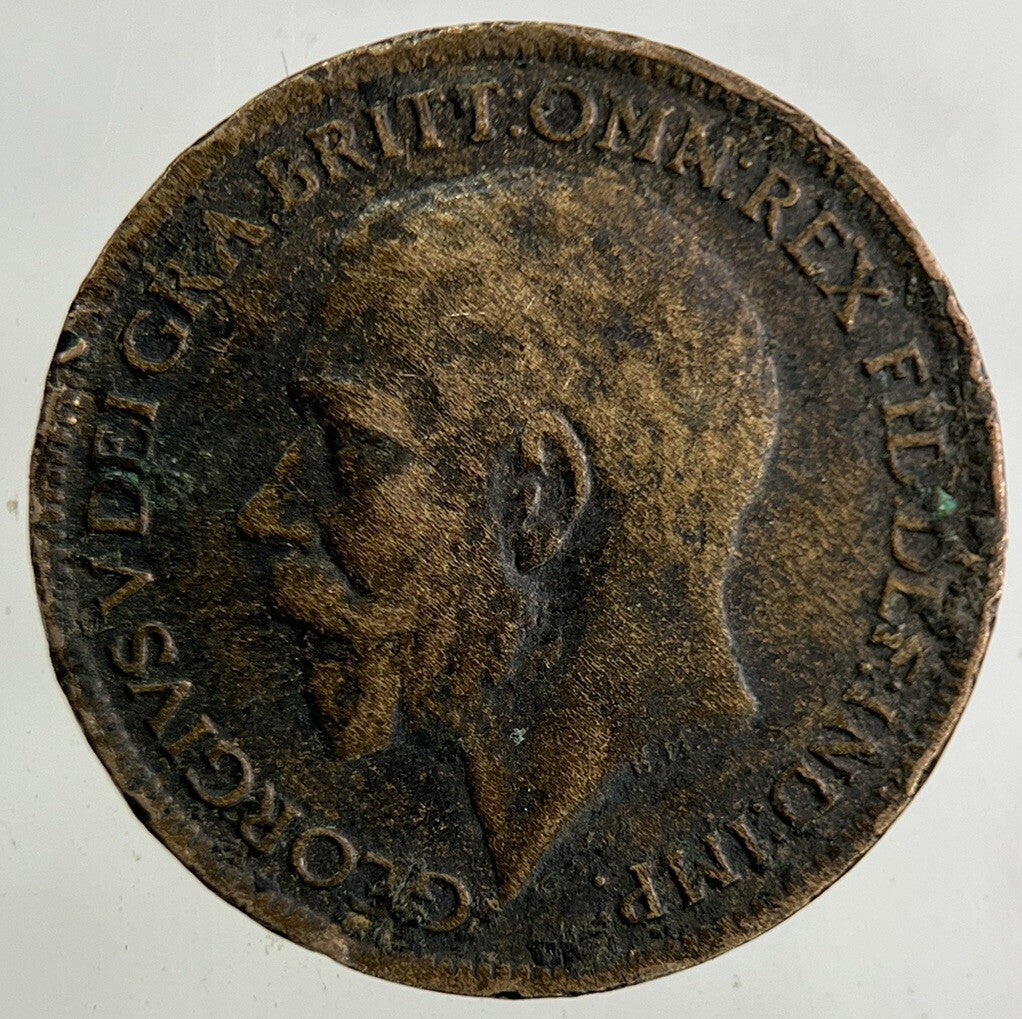 1917 George V Farthing Coin | Fine Collectable Grade