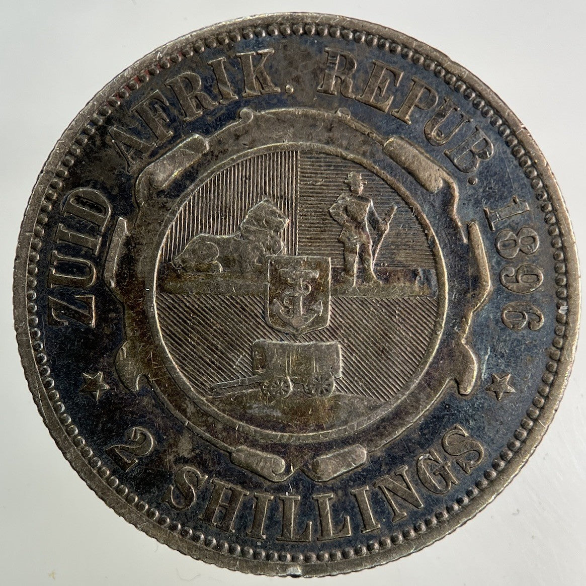 1896 South Africa Florin Silver Coin | Fine Collectable Grade