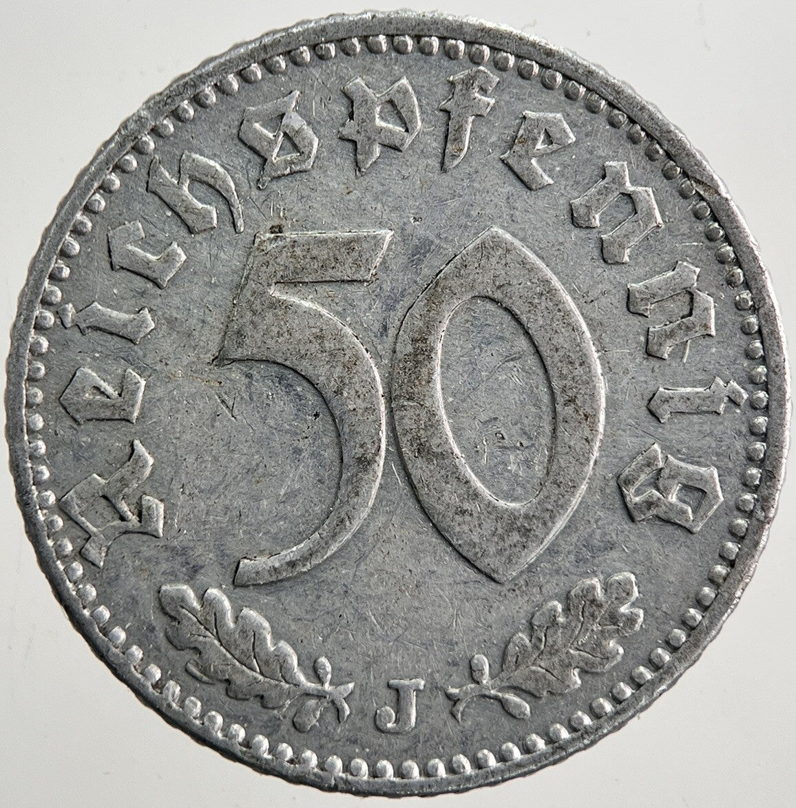 1941 - J Germany Nazi 50 Pfennig Coin | Very High Grade