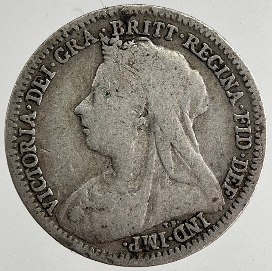 1899 Victoria Threepence Silver Coin | Fine Collectable Grade | a8497