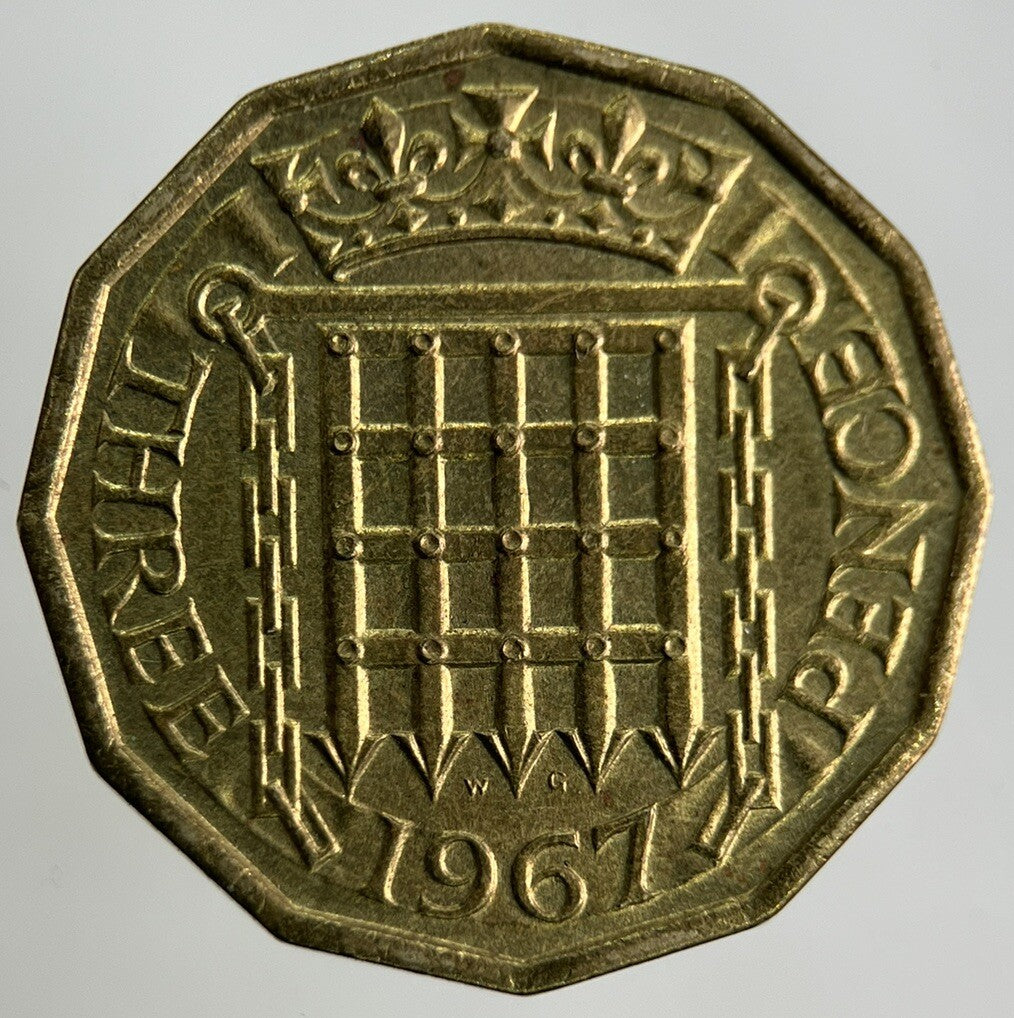 1967 Elizabeth II 2nd Brass Threepence Coin | Fine Collectable Grade