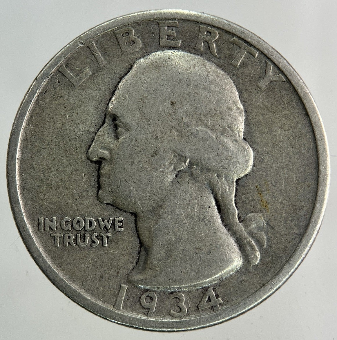 1934 US USA Quarter Dollar Silver Coin | Collectable Grade