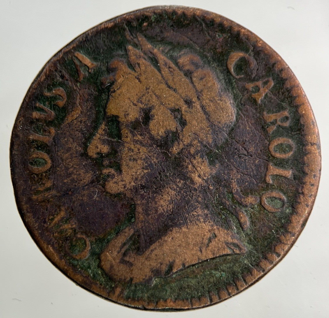 1672 Charles II 2nd Farthing Coin | Fine Collectable Grade
