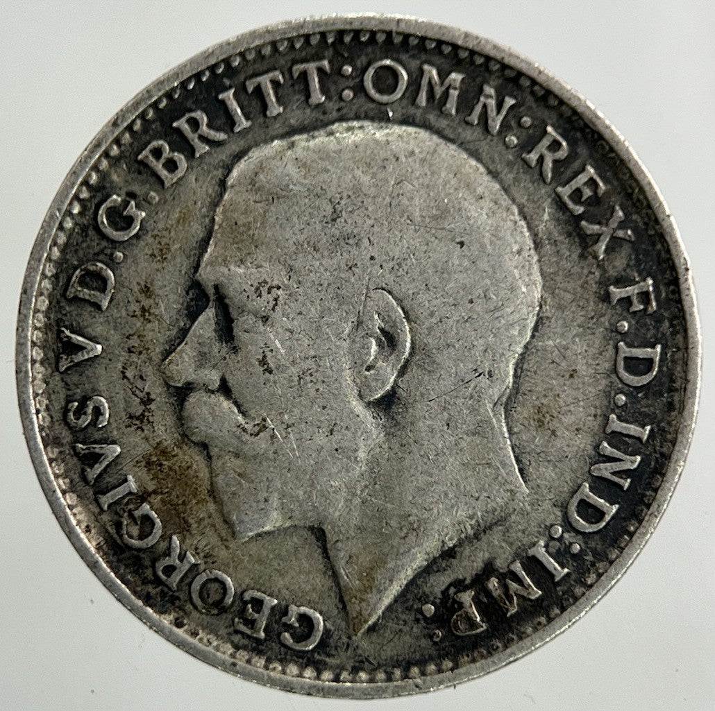 1918 George V Threepence Silver Coin | Fine Collectable Grade
