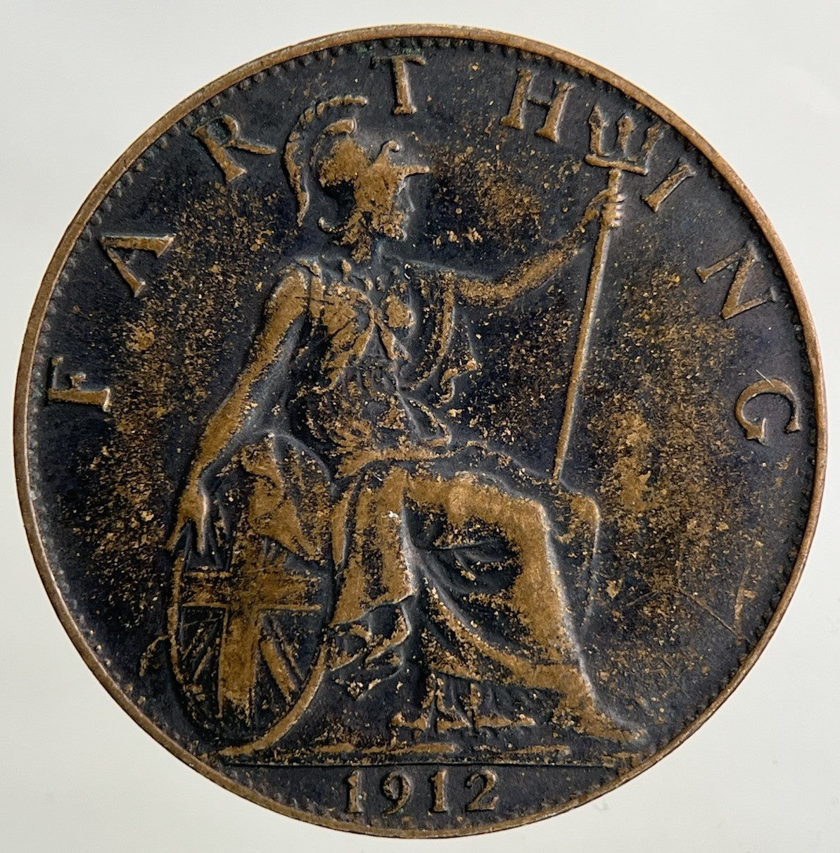 1912 George V Farthing Coin | Fine Collectable Grade