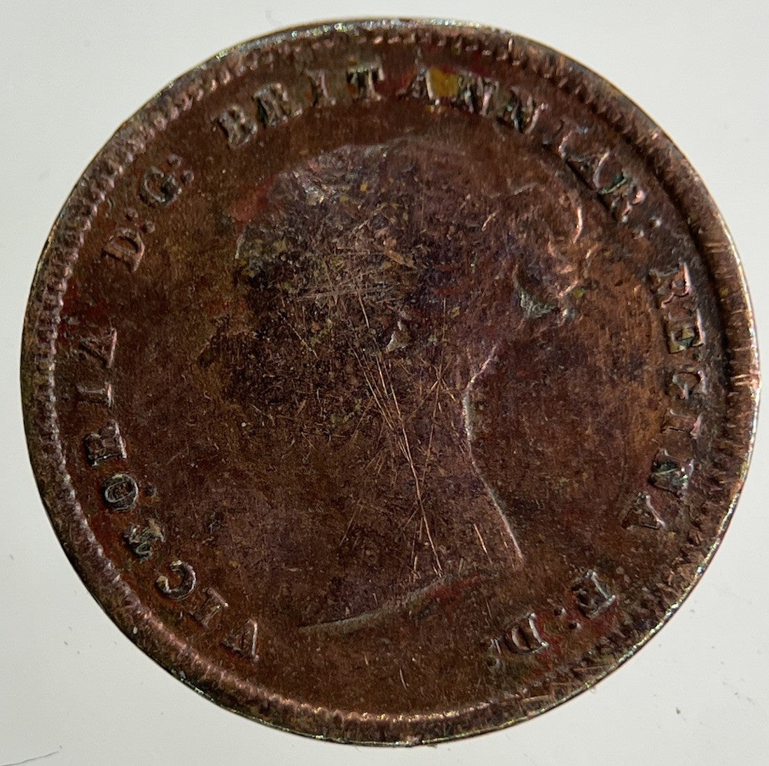 1843 Victoria Half Farthing Coin | Collectable Grade