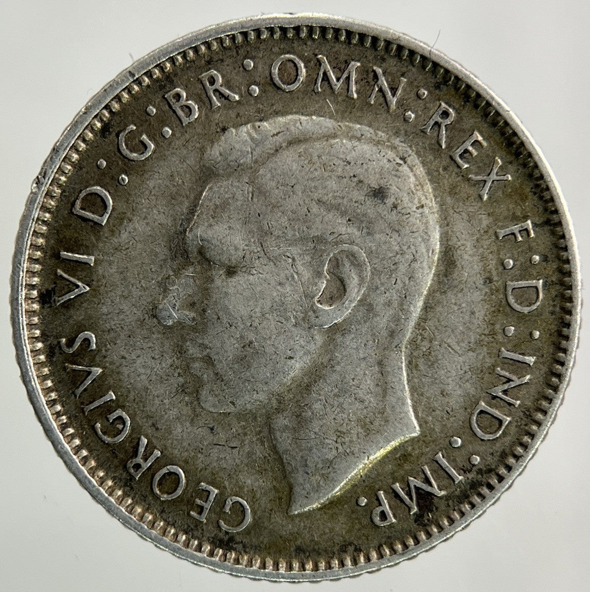 1944 - S Australia Sixpence Silver Coin | Very High Grade