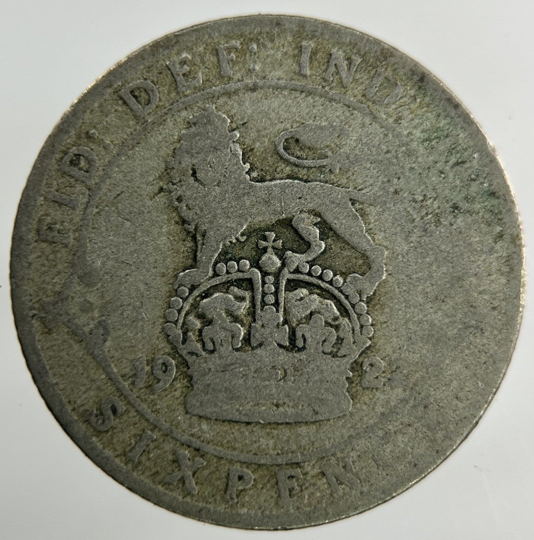 1922 George V Sixpence Silver Coin | Fair Grade