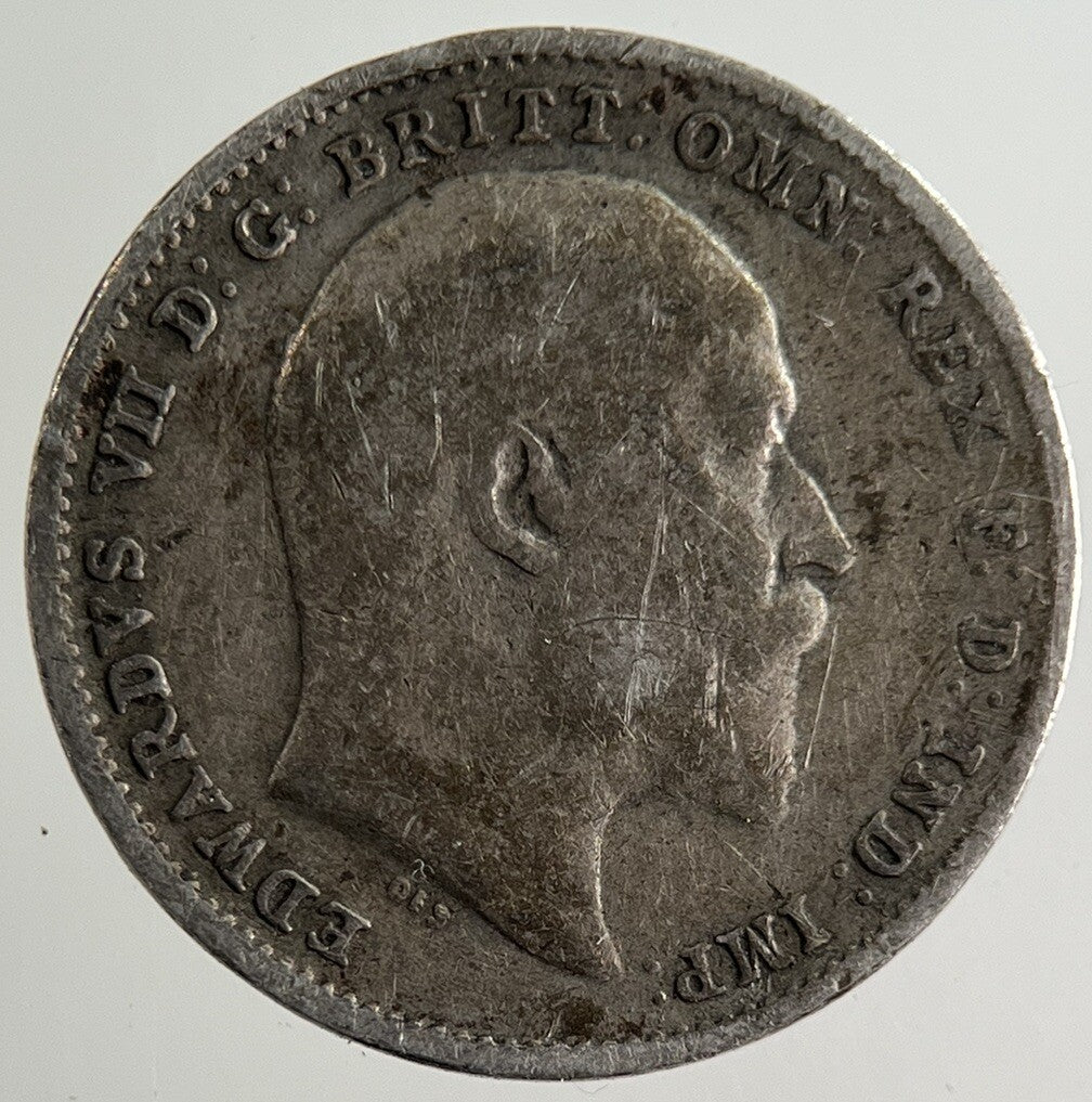 1908 Edward VII Threepence Silver Coin | Fine Collectable Grade