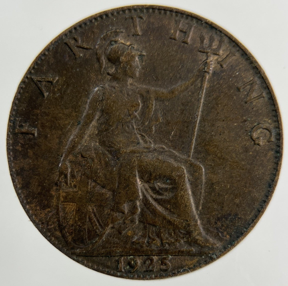1925 George V Farthing Coin | Fine Collectable Grade