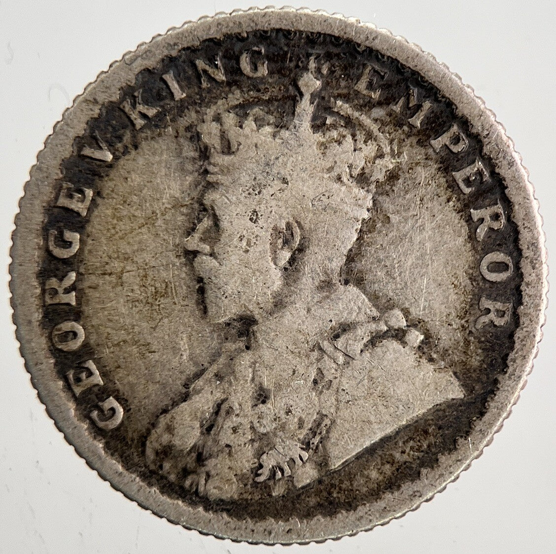 1918 India 1/4 Quarter Rupee Silver Coin | Collectable Grade | a6453
