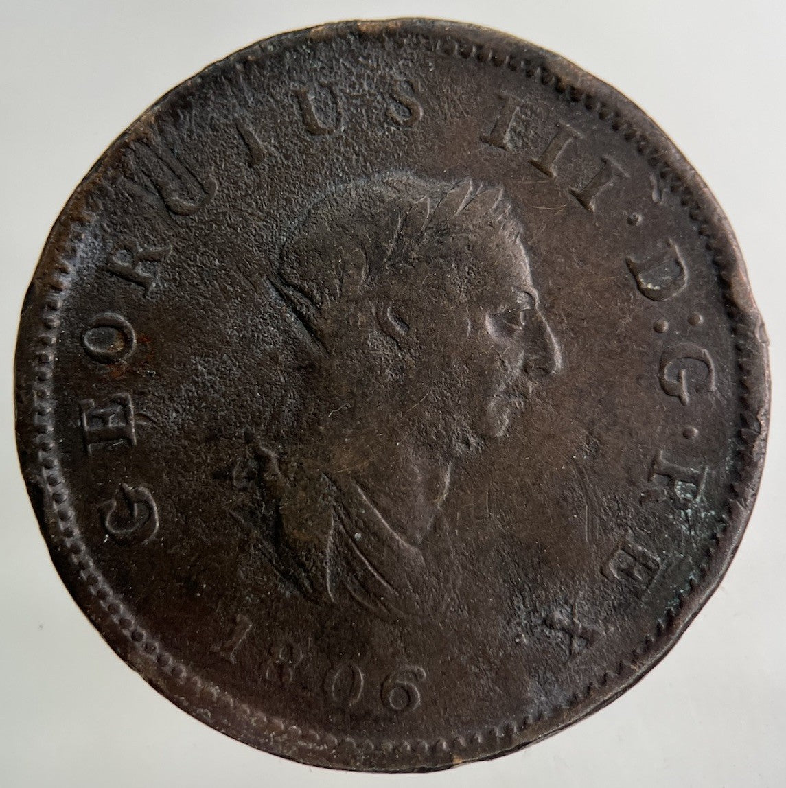 1806 George III 3rd Half - Penny Coin | Collectable Grade
