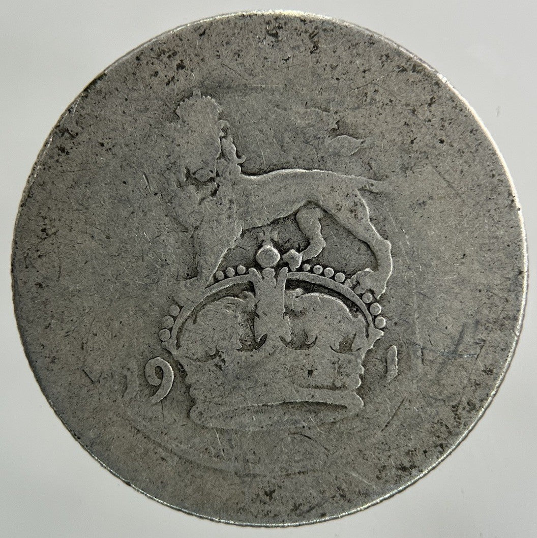1911 George V Shilling Silver Coin | Fair Grade