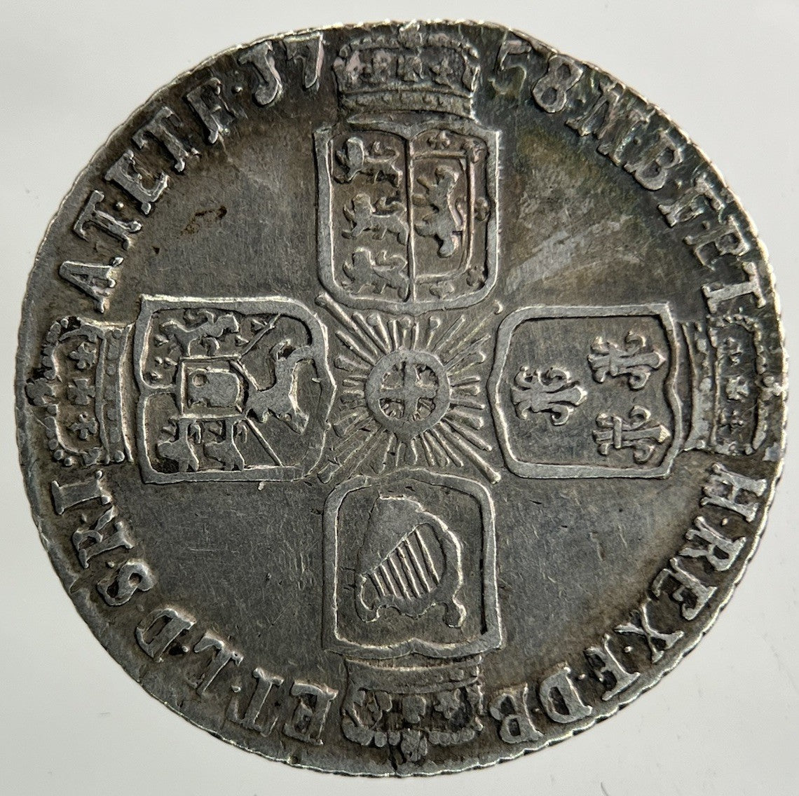 1758 George II 2nd Sixpence Silver Coin | Very High Grade