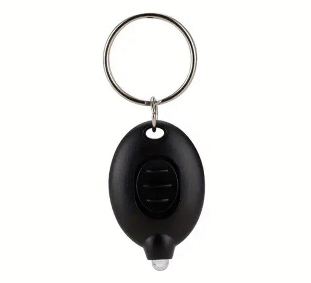 Mini Black LED Torch Flash - Light Lightweight Keyring Premium Keychain Gift UK