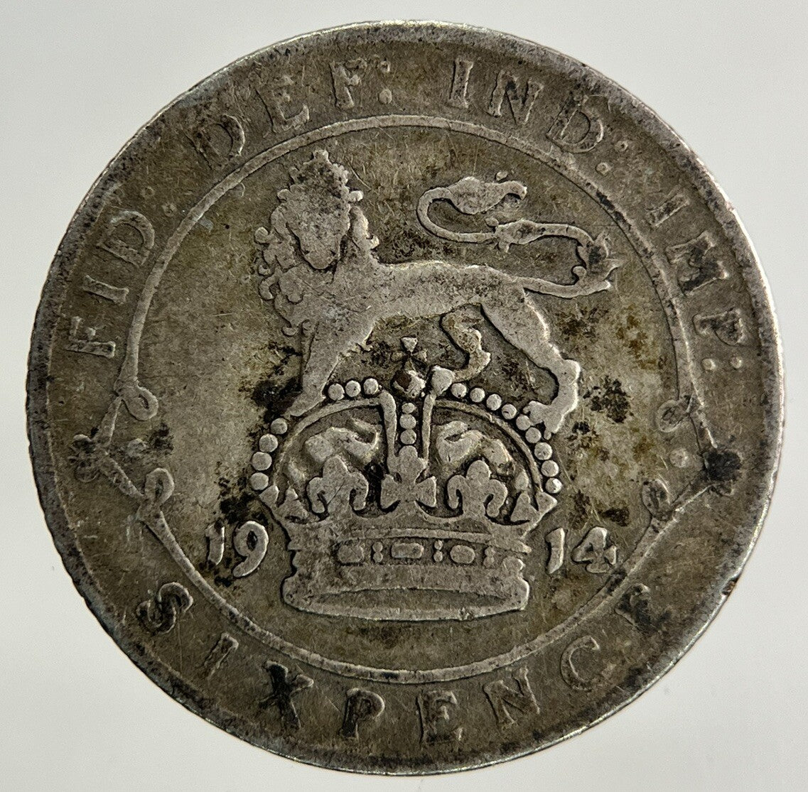 1914 George V Sixpence Silver Coin | Collectable Grade