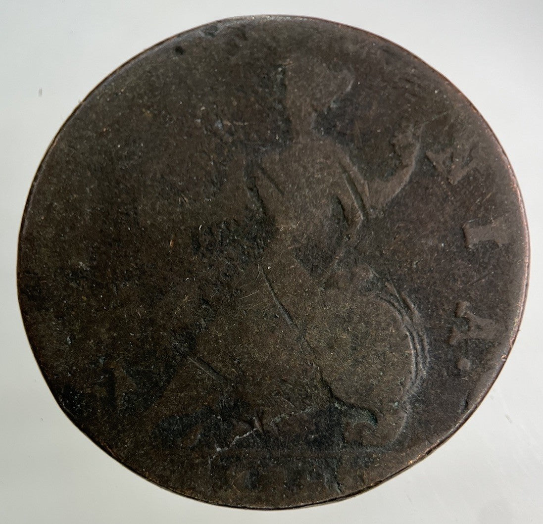 British George II 2nd Half - Penny Coin | Fair Grade