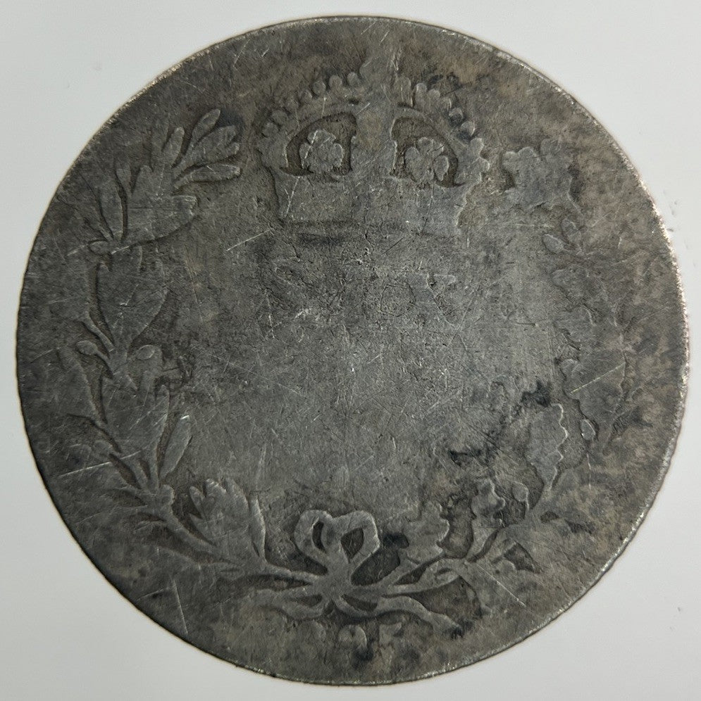 1895 Victoria Sixpence Silver Coin | Fair Grade