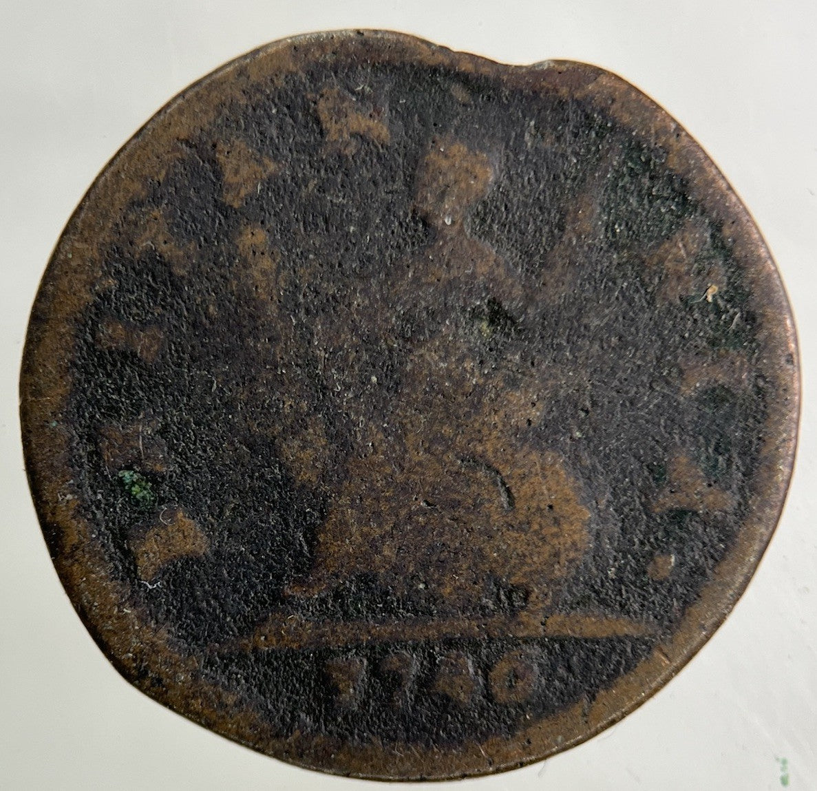 1746 George II 2nd Farthing Coin | Fair Grade