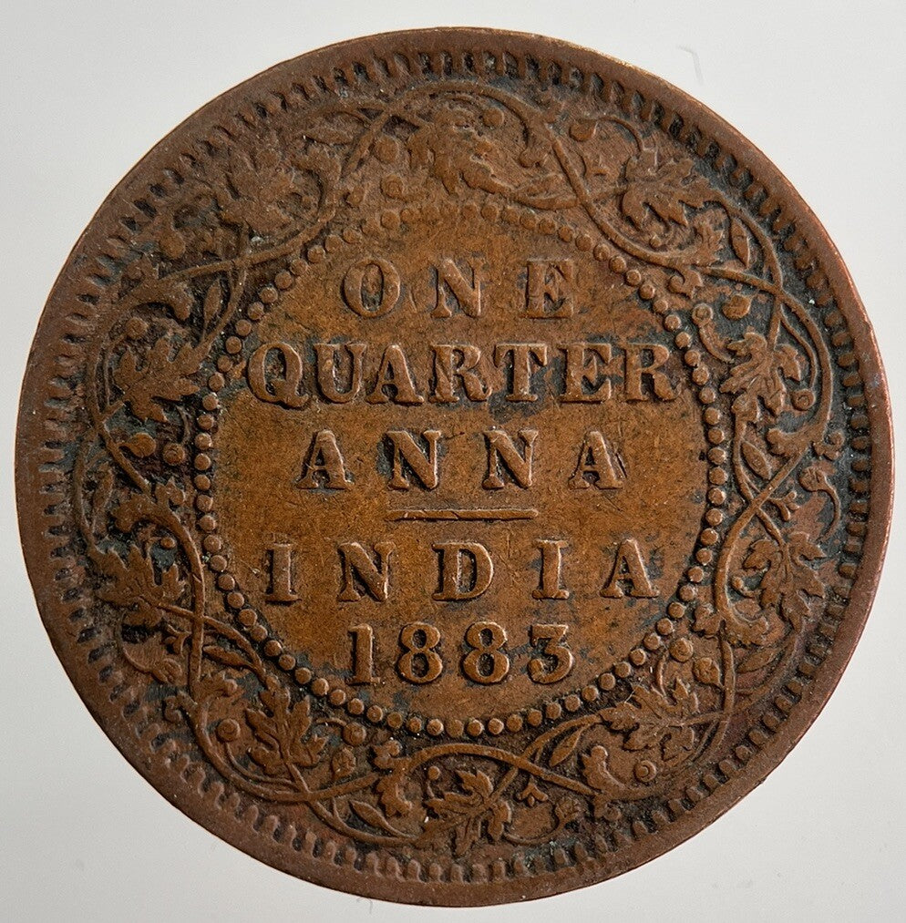 1883 India 1/4 Quarter Anna Coin | Collectable Grade | a5024