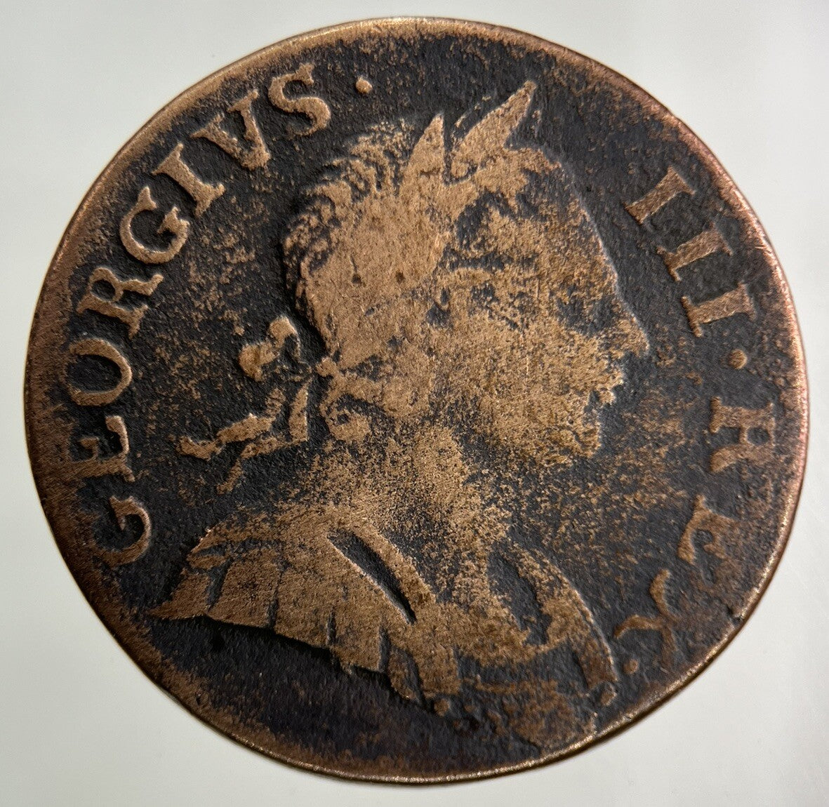 1771 George III 3rd Half - Penny Coin | Fine Collectable Grade