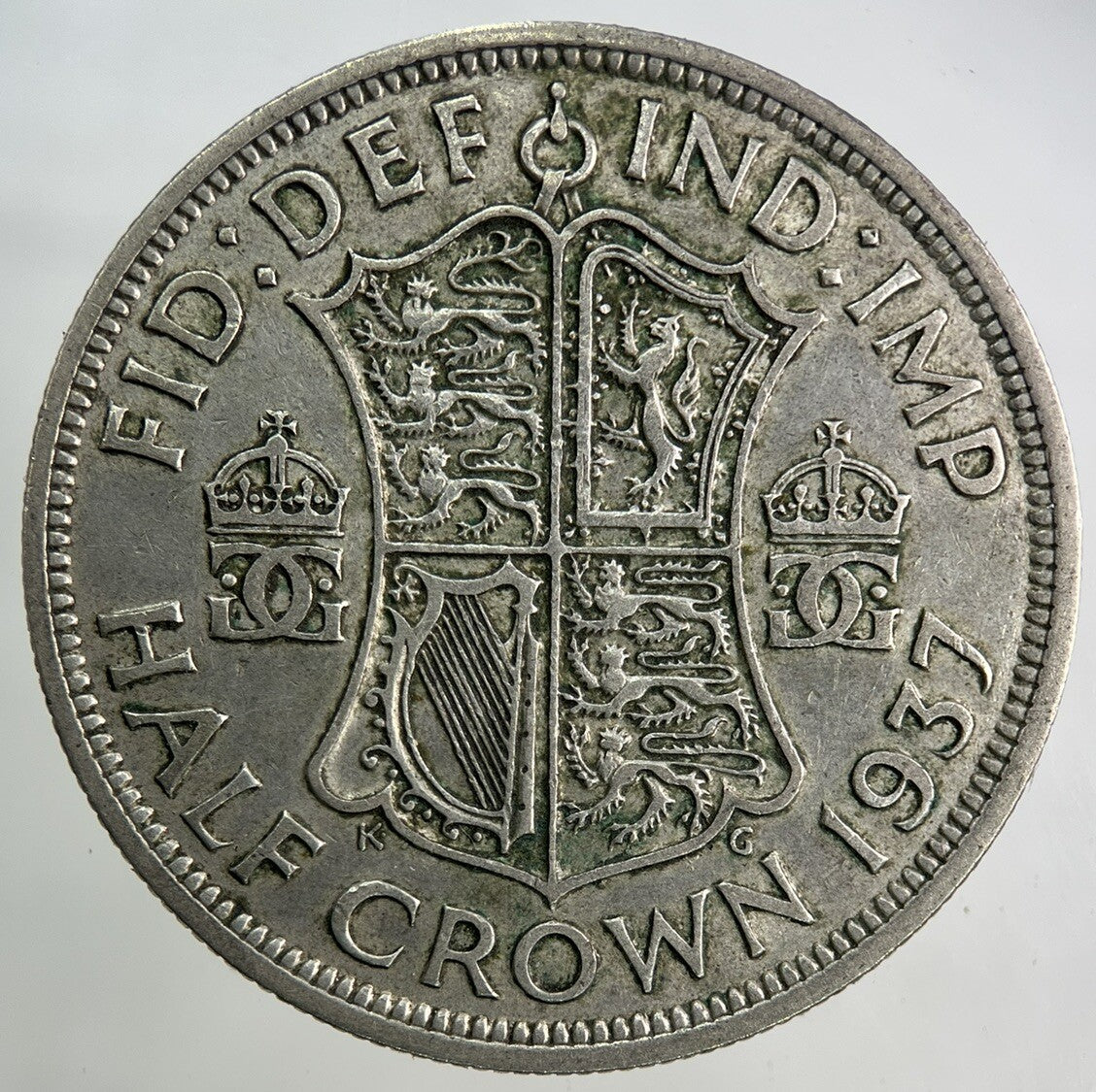 1937 George VI Half - Crown Silver Coin | Fine Collectable Grade
