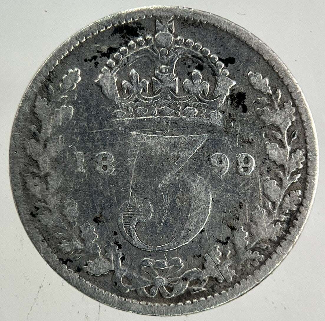 1899 Victoria Threepence Silver Coin | Collectable Grade