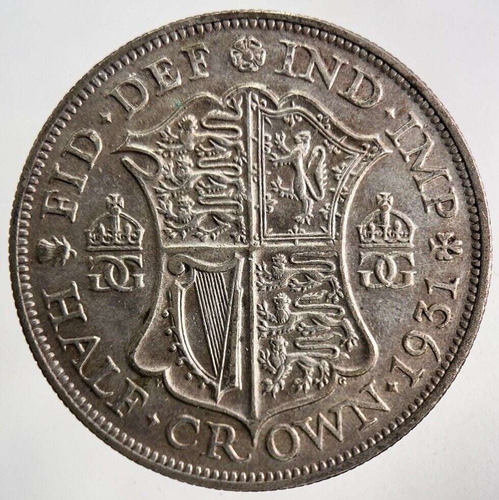 1931 George V Silver Half - Crown Coin | Fine Collectable Grade