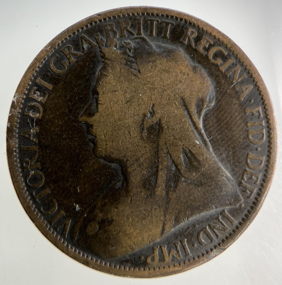 1896 Victoria One Penny Coin | Collectable Grade