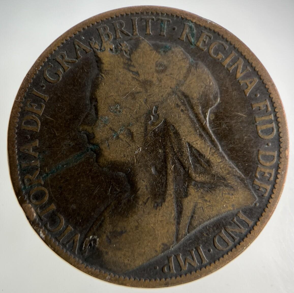 1898 Victoria One Penny Coin | Collectable Grade