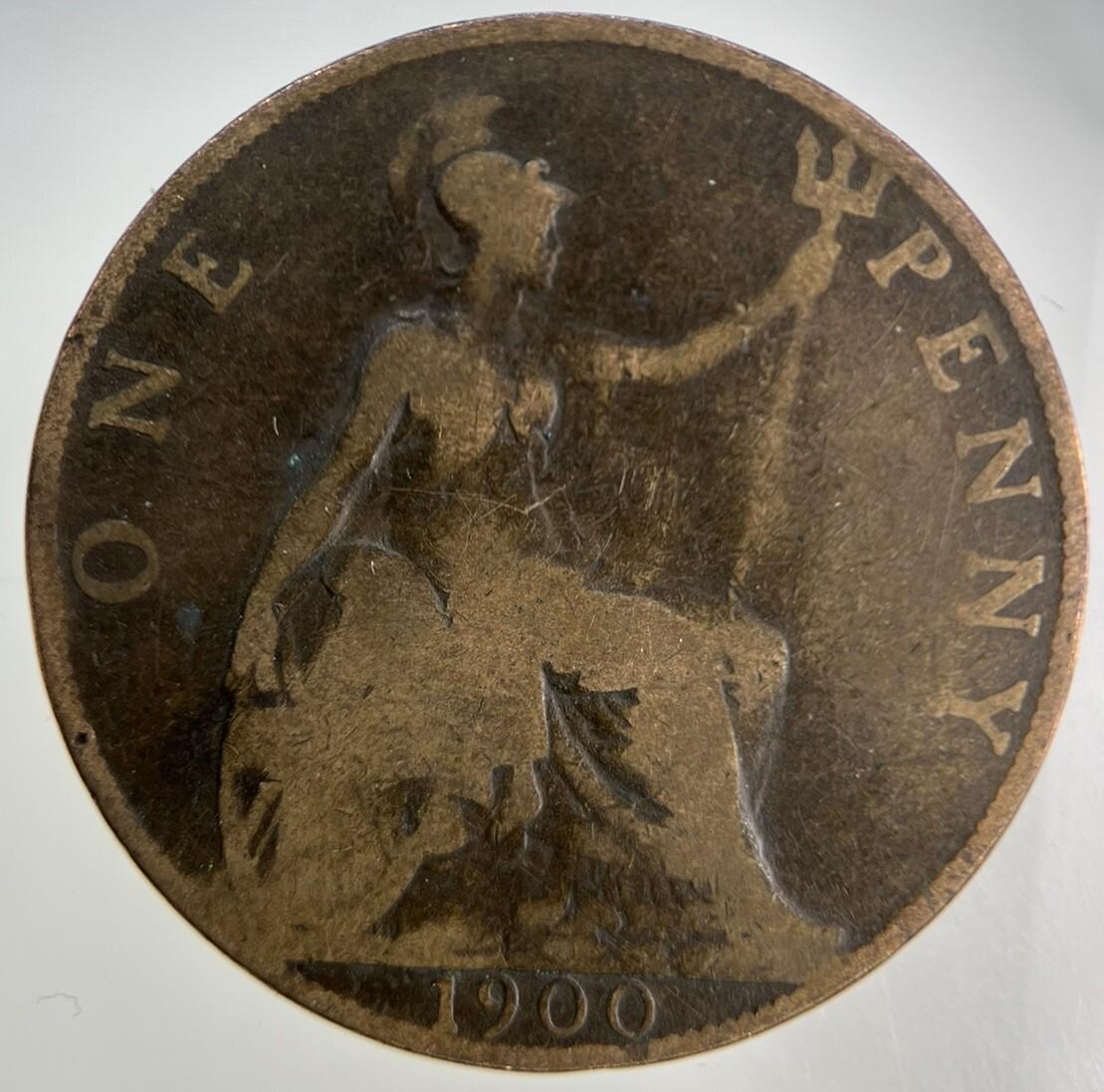 1900 Victoria One Penny Coin | Collectable Grade