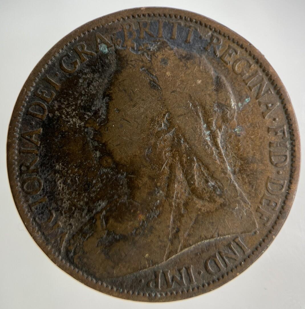 1900 Victoria One Penny Coin | Collectable Grade