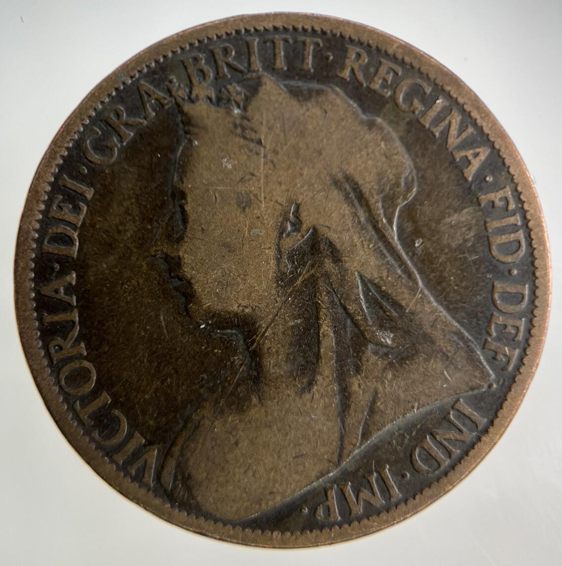 1897 Victoria One Penny Coin | Collectable Grade