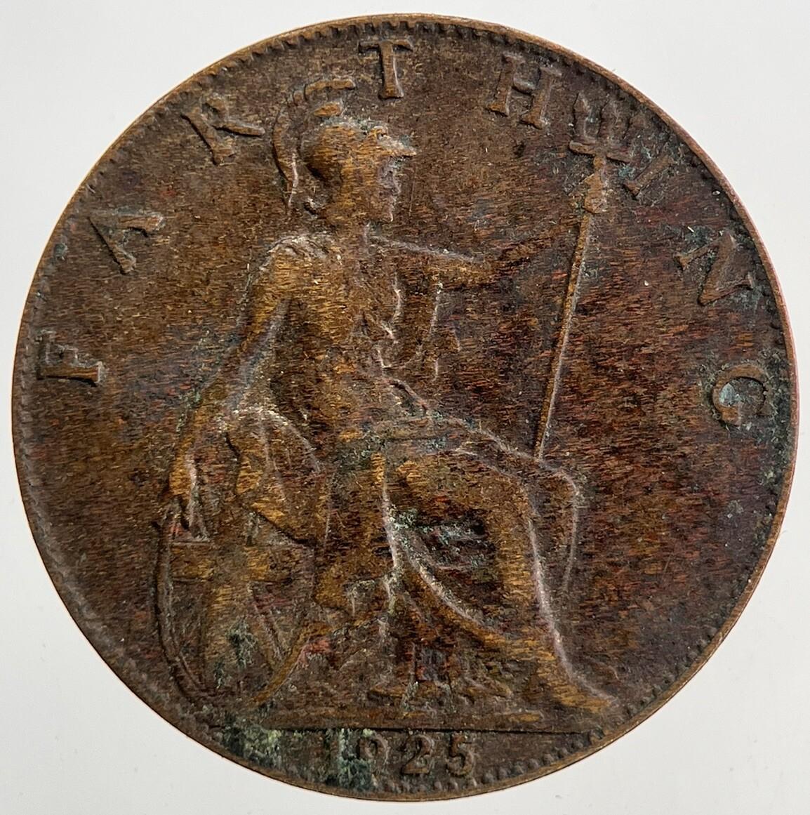 1925 George V Farthing Coin | Fine Collectable Grade