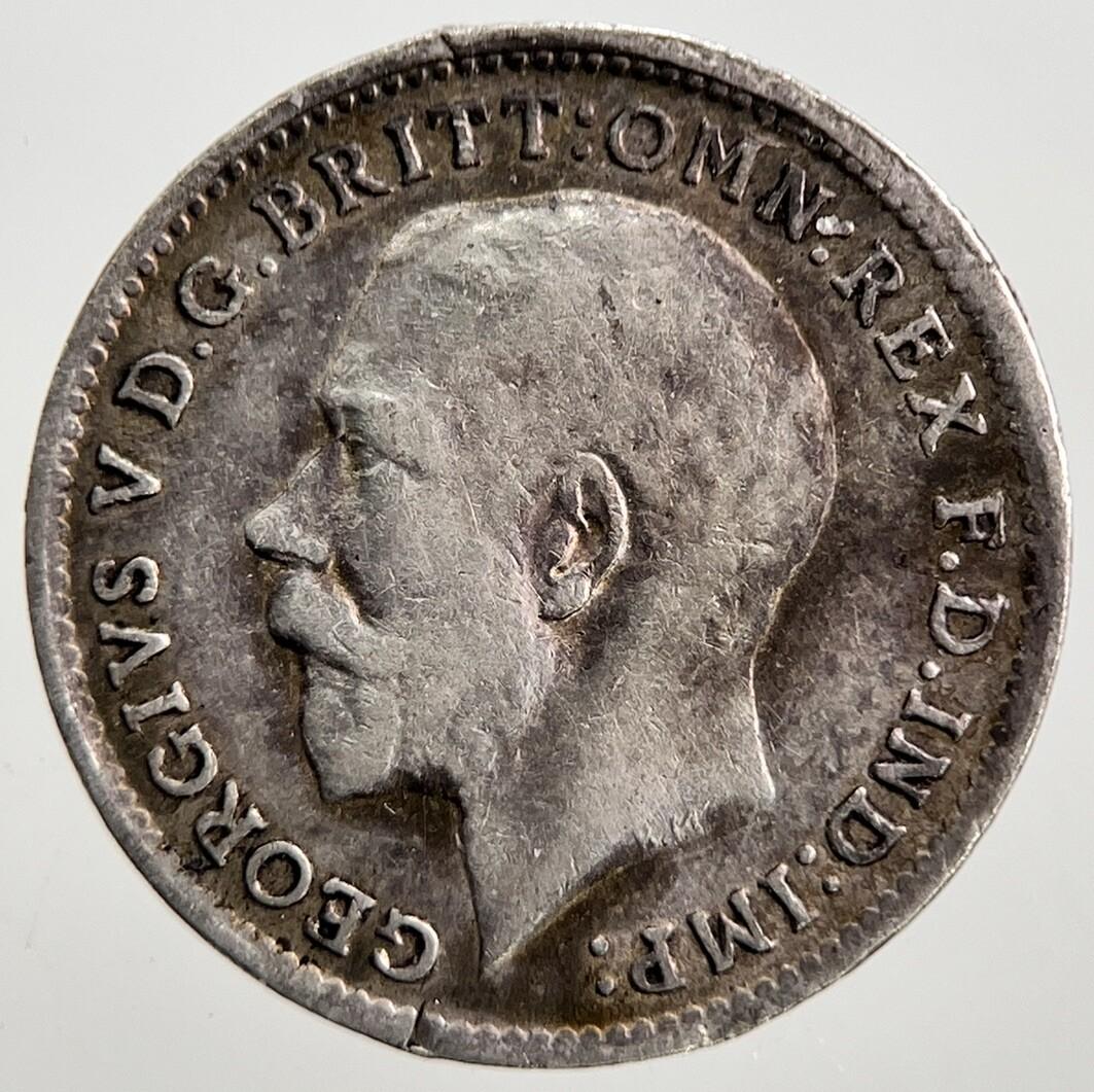 1919 George V Threepence Silver Coin | Fine Collectable Grade