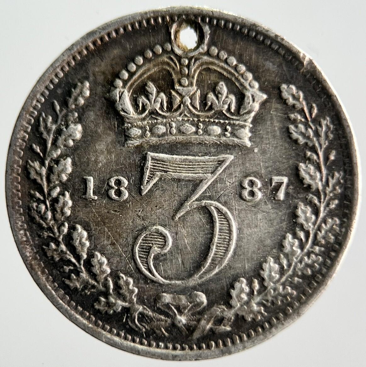 1893 Jubilee Head Victoria Threepence Silver Coin | Collectable Grade | a4044